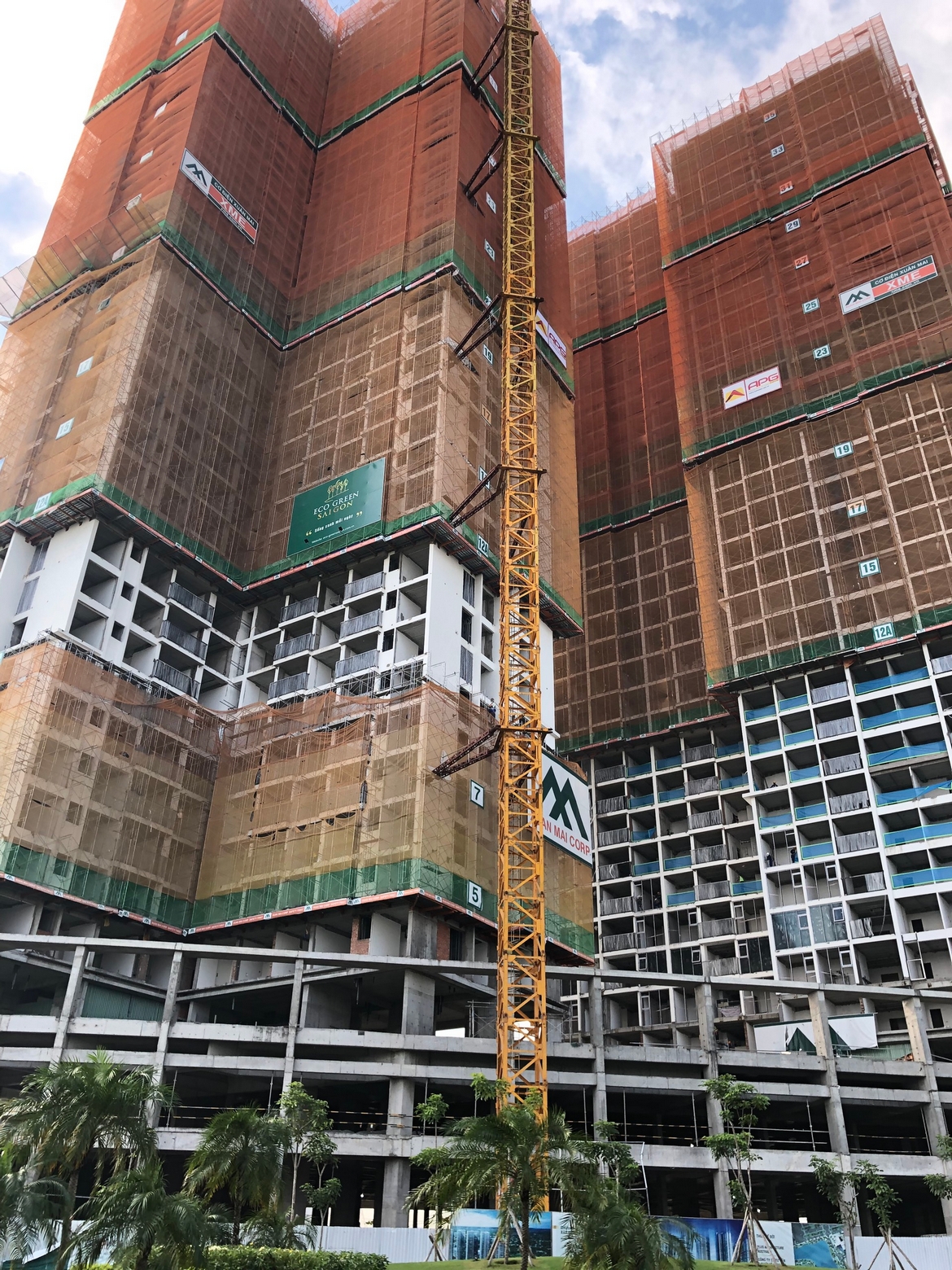 tiến độ eco green sài gòn dự án căn hộ chung cư Eco Green Sài Gòn Quận 7 Đường Nguyễn Văn Linh chủ đầu tư Xuân Mai