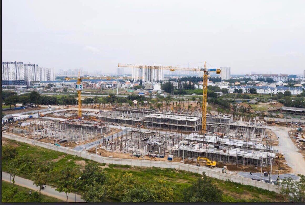 Tiến độ dự án Nhà Phố Biệt Thự Verosa Park Quận 9 Đường Liên Phường chủ đầu tư Khang Điền