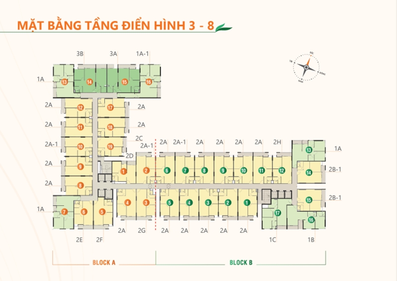 Mặt bằng tầng điển hình dự án căn hộ Ricca quận 9 du an can ho ricca quan 9 mat bang tang dien hinh 2