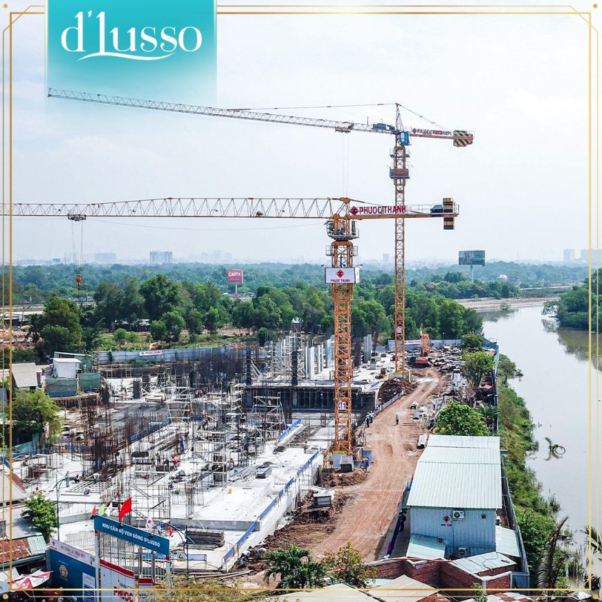 Tiến độ xây dựng dự án căn hộ d'lusso emerald Quận 2 tháng 05/2020