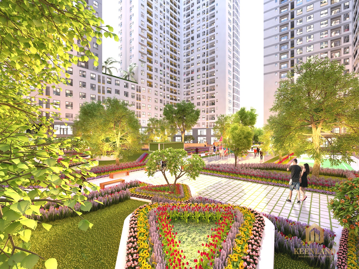 Không gian sống xanh là chủ đạo trong dự án căn hộ bcons garden
