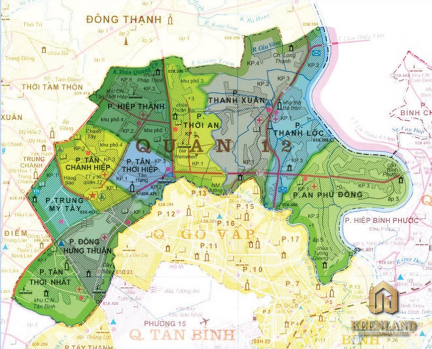 Bản đồ quy hoạch quận 12