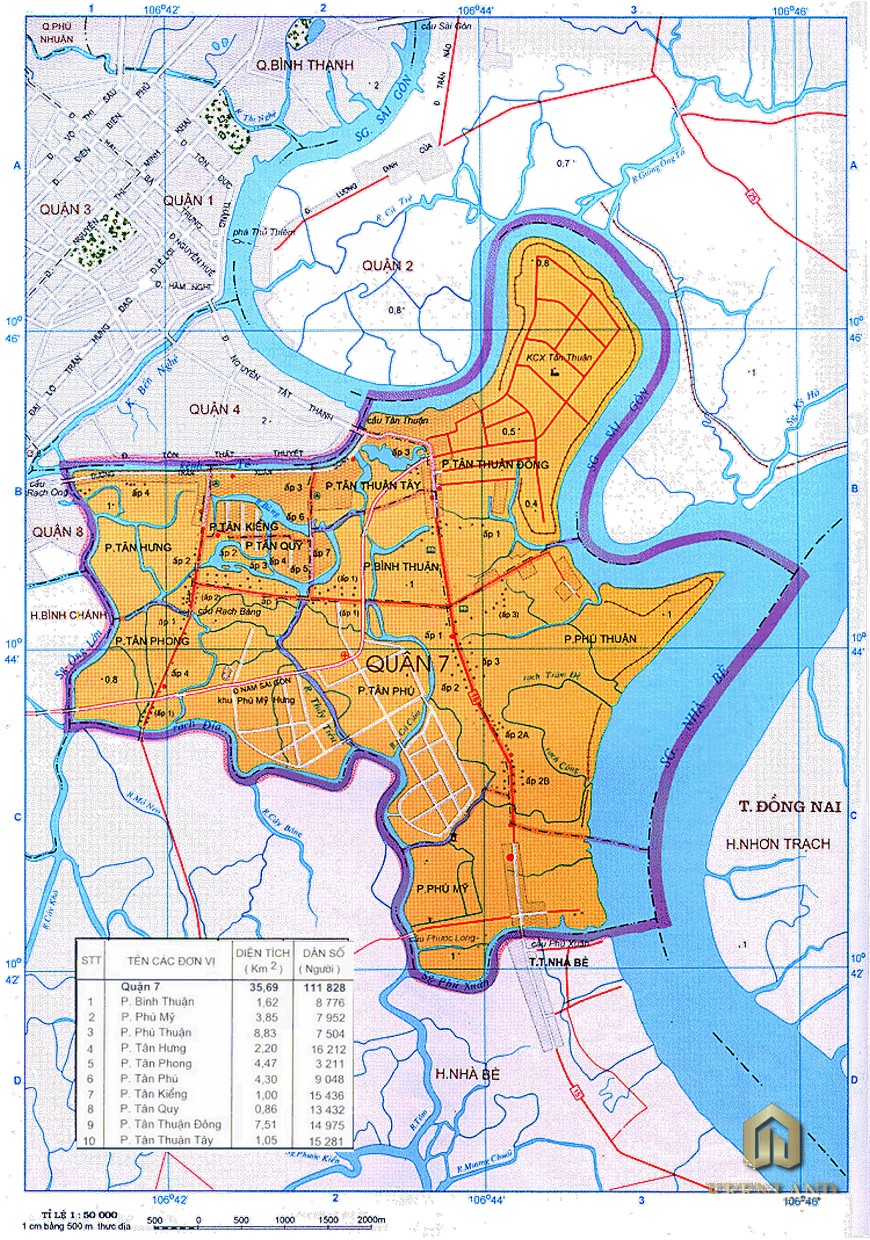 Bản đồ quy hoạch quận 7