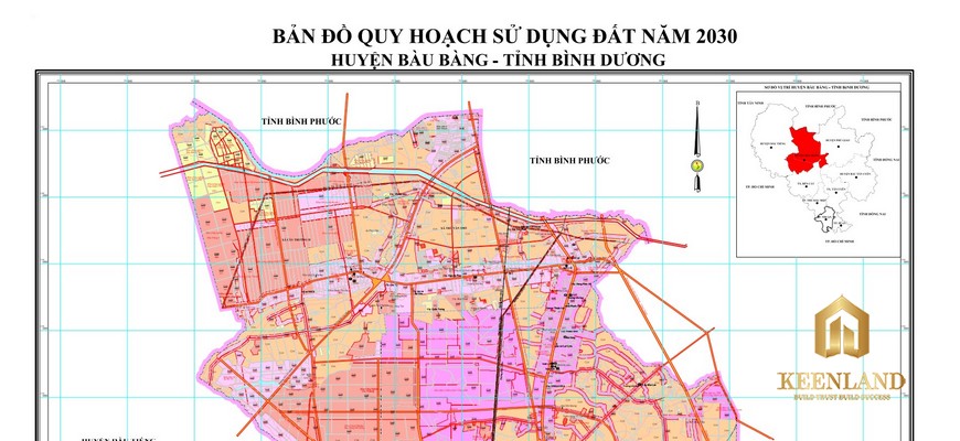 Bản đồ quy hoạch sử dụng đất Bàu Bàng