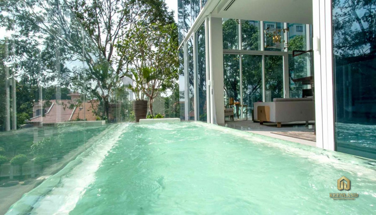 Hồ bơi riêng trong căn hộ tại dự án Serenity Sky Villas