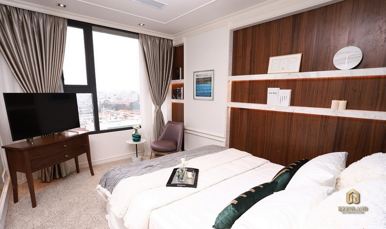 Phòng ngủ căn hộ The Grand Manhattan