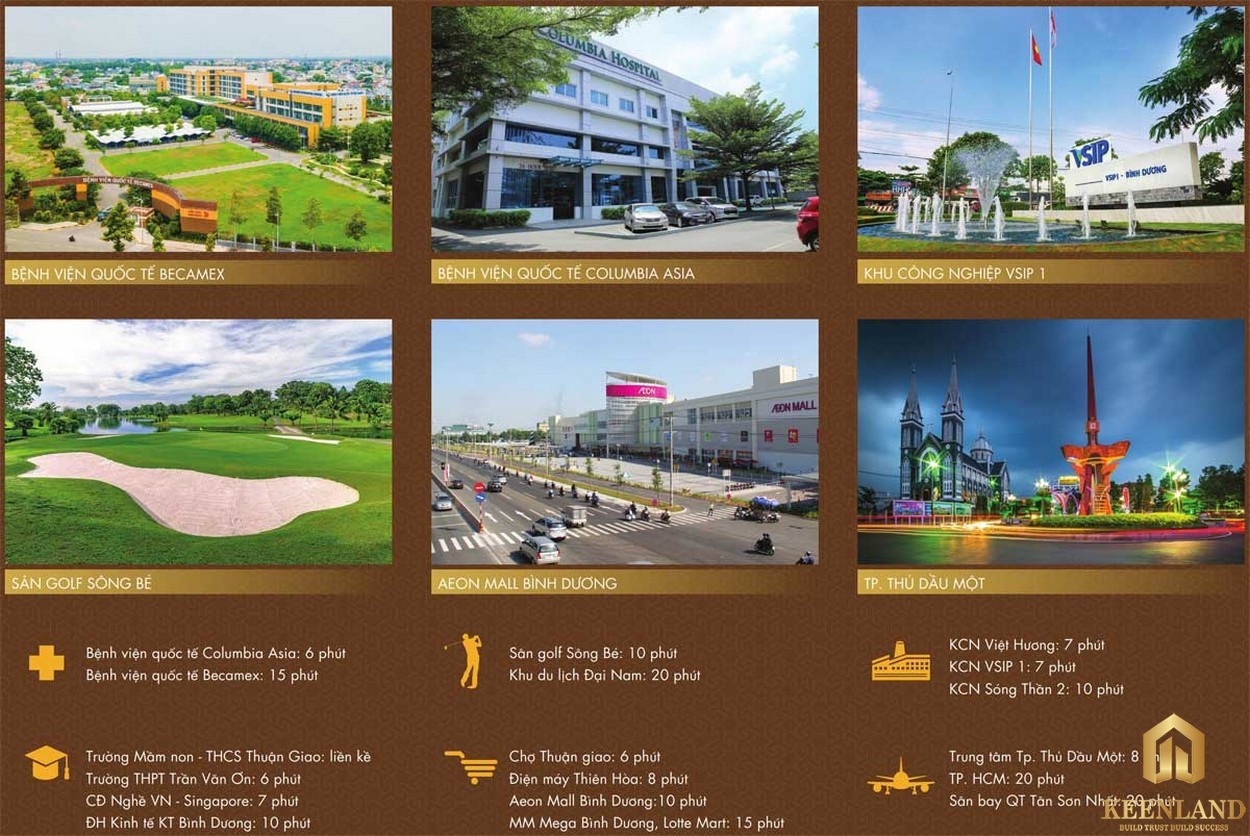 Tiện ích ngoại khu dự án Legacy Central Thuận Giao Thuận An Bình Dương
