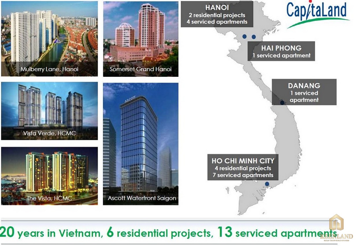 Chủ đầu tư Capital Land hiện có mặt trên 150 thành phố