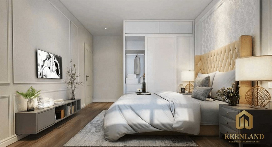 Phòng ngủ dự án căn hộ The Rivana
