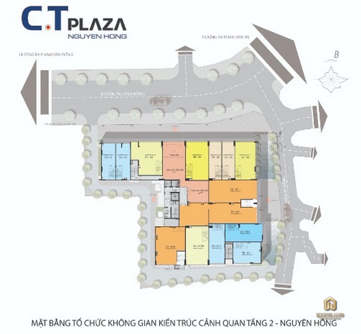Mặt bằng tầng 2 dự án CT Plaza Nguyên Hồng