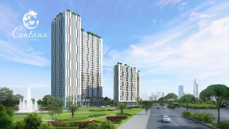 Phối cảnh dự án căn hộ chung cư Centana Thủ Thiêm Quận 2 Đường Mai Chí Thọ