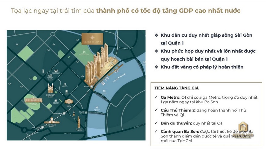 Bản đồ vị trí dự án căn hộ Grand Marina Saigon