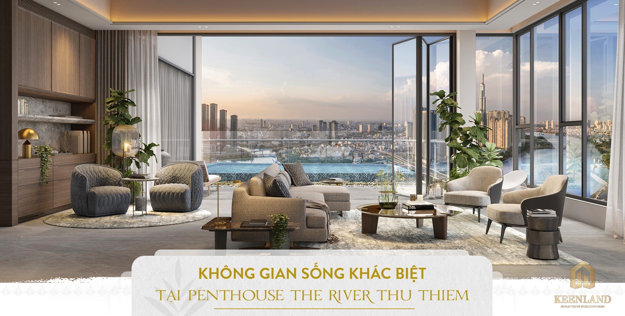 Nhà mẫu penthouse dự án The River Thủ Thiêm Quận 2