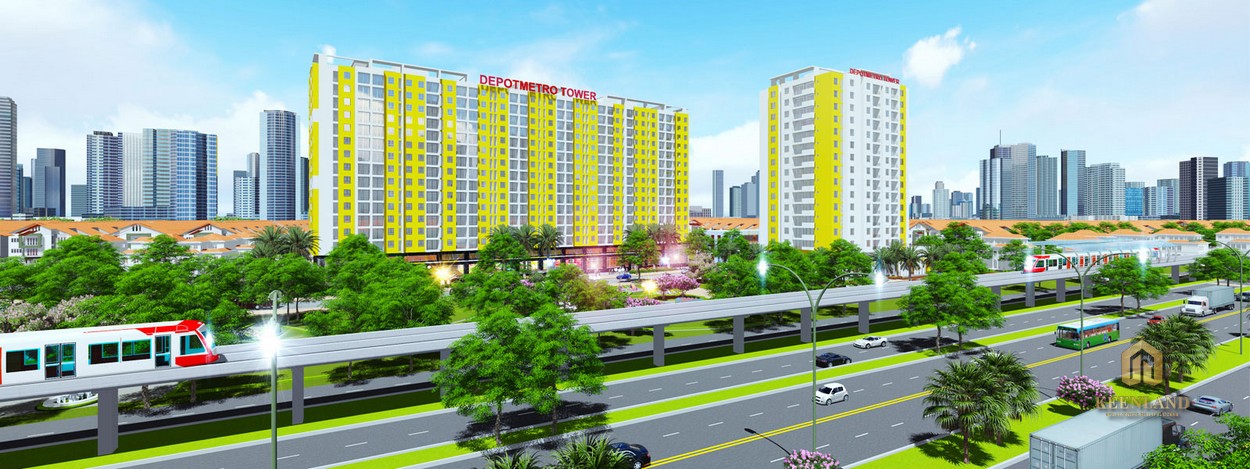 Phối cảnh dự án Depotmetro Tower Tham Lương