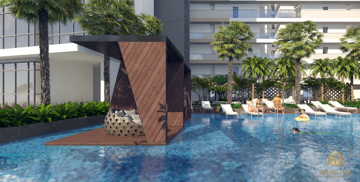 Tiện ích nội khu hồ bơi tràn viền đẳng cấp tại dự án Nassim Thảo Điền
