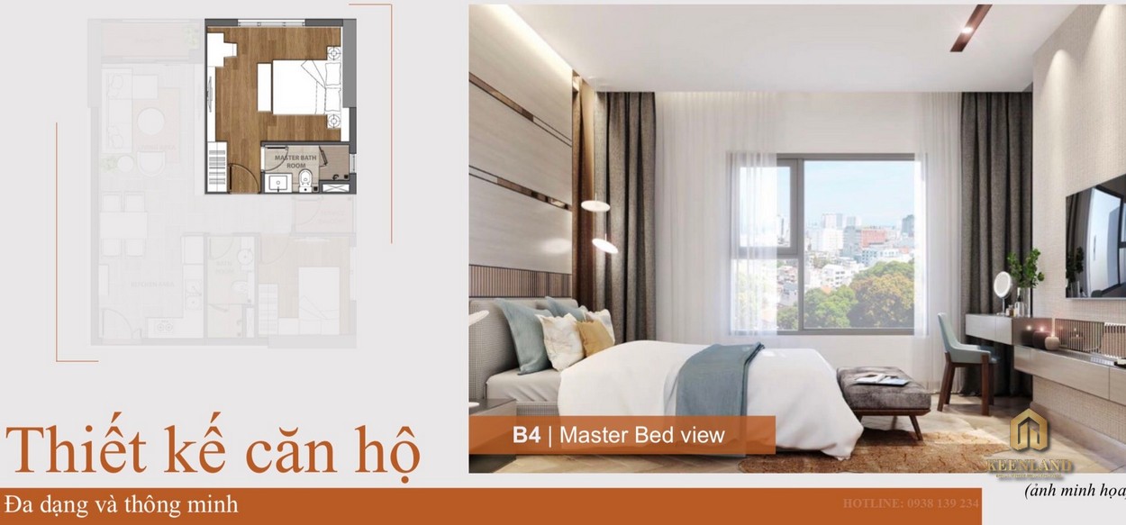 Thiết kế phòng ngủ căn hộ Aio City Quận Bình Tân