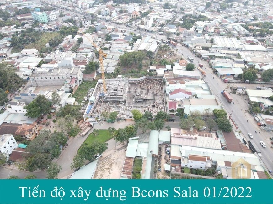 Tiến độ xây dựng dự án Bcons Sala