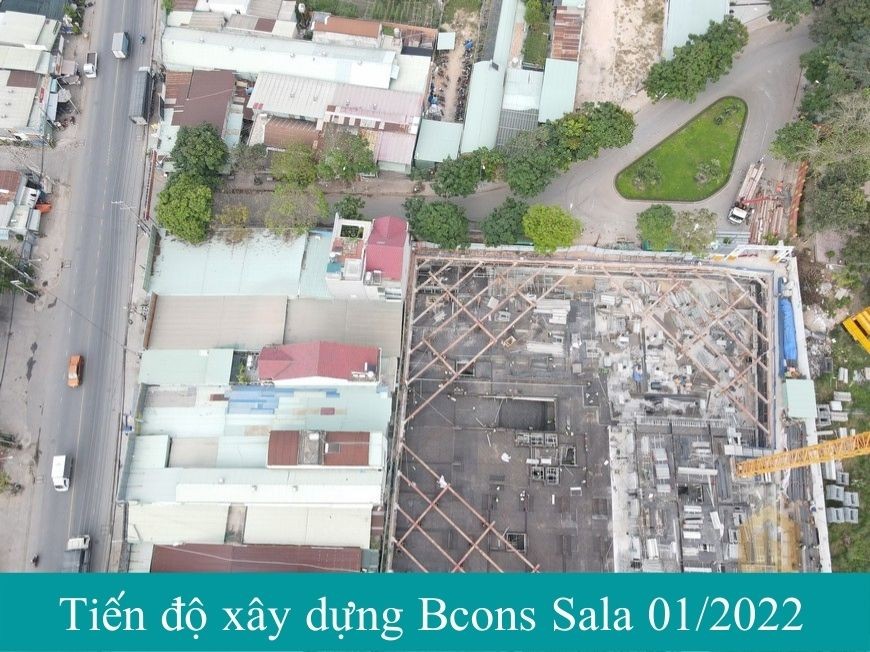 Tiến độ xây dựng dự án Bcons Sala