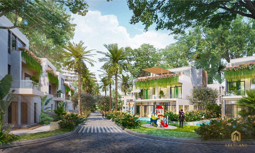 Không gian sống xanh tại khu nghỉ dưỡng Resort Charm Hồ Tràm