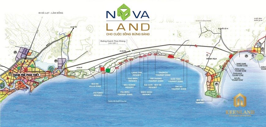 Chủ đầu tư Novaland hiện đang tập trung phát triển tại thị trường Phan Thiết