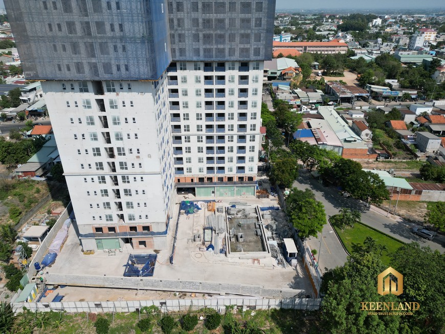 Hình ảnh Flycam tiến độ thi công dự án chung cư Bcons Sala tháng 02/2023