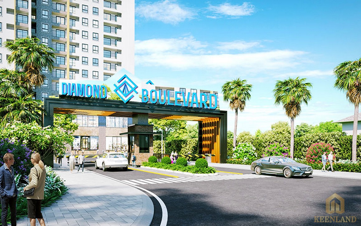 Cổng chào đẳng cấp dự án Diamond Boulevard