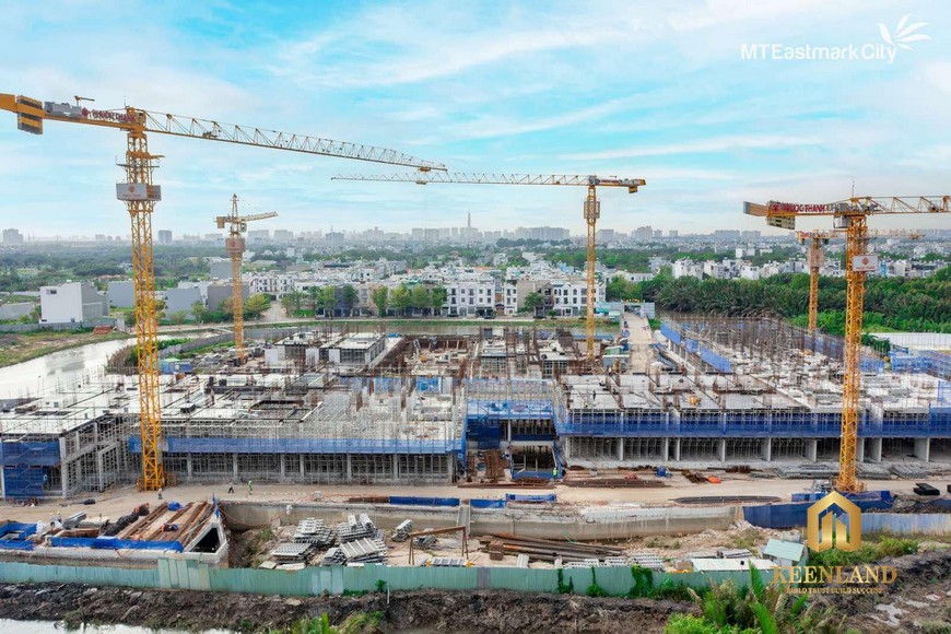 Tiến độ xây dựng căn hộ MT Eastmark City Thủ Đức tháng 02/2023