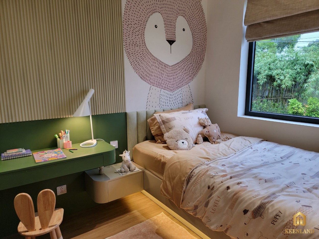 Phòng ngủ phụ thiết kế dành cho bé gái