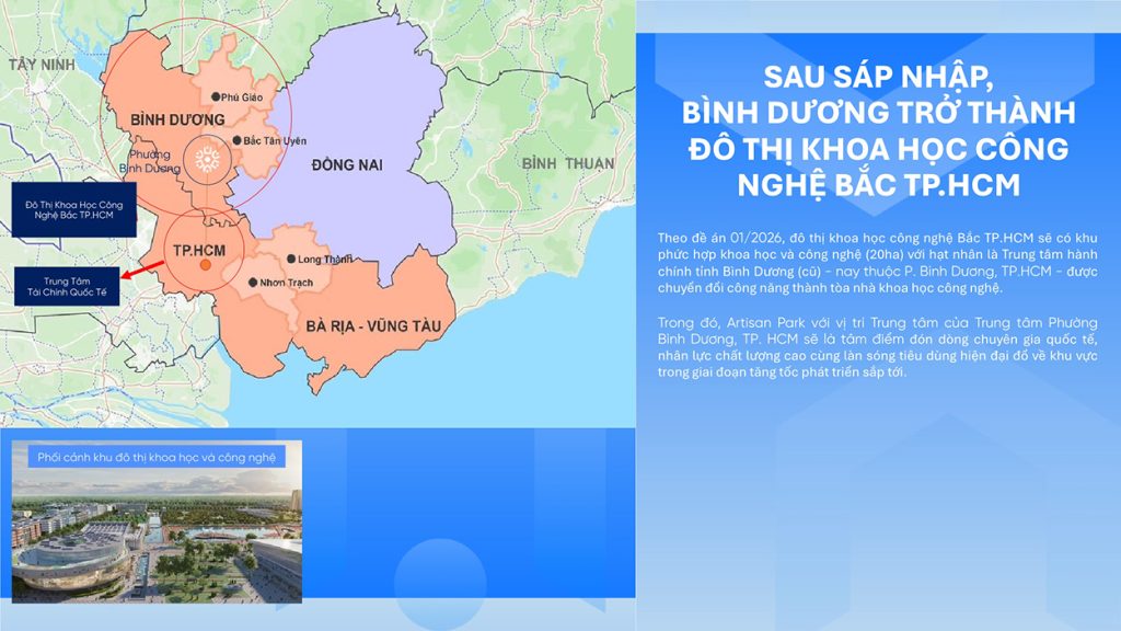 Quy hoạch Bình Dương sau sát nhập với thành phố Hồ Chí Minh
