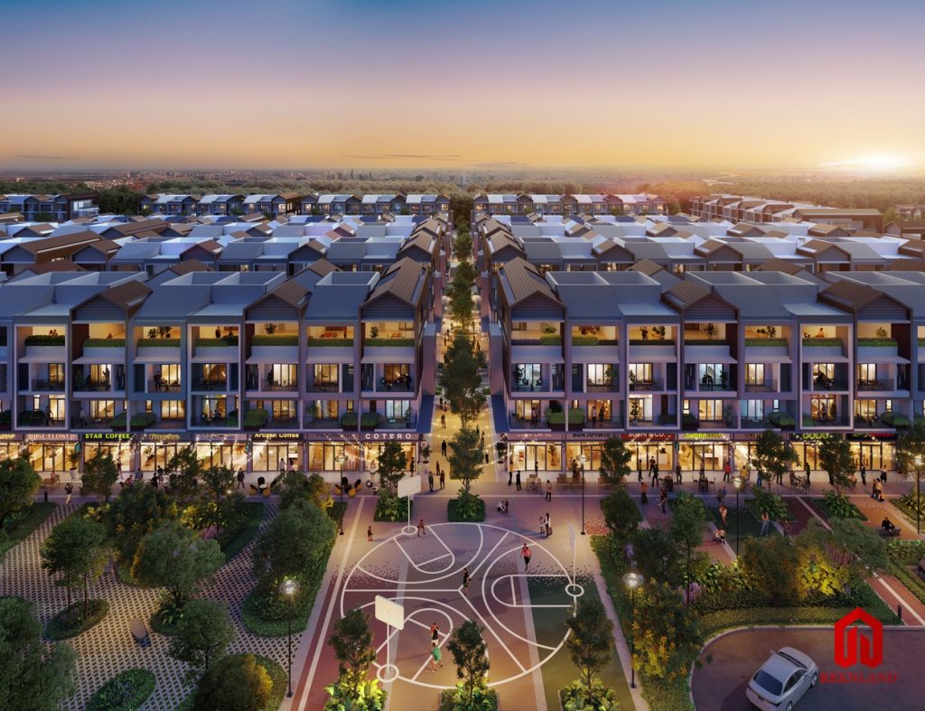 Phối cảnh dự án nhà phố Artisan Park Gamuda Land Bình Dương