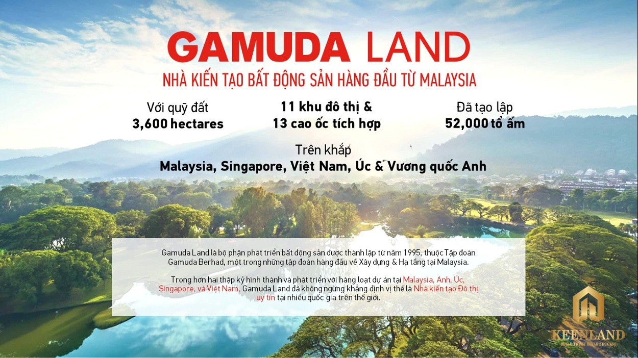 Gamuda Land - Thành viên Gamuda Berhad - Tập đoàn đa quốc gia hàng đầu tại Malaysia