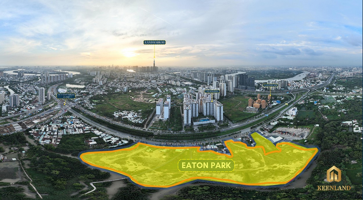 Vị trí thực tế dự án căn hộ Eaton Park Gamuda Land