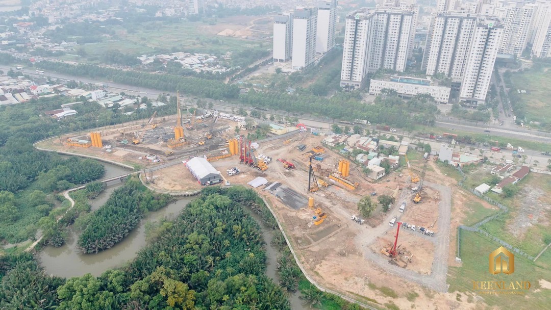 Tiến độ xây dựng dự án Eaton Park Gamuda Land tháng 12/2023