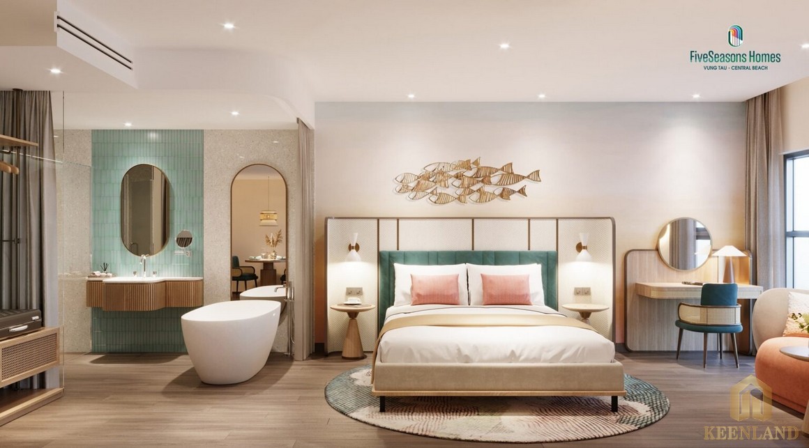 Phòng ngủ dự án căn hộ Fives Seasons Homes Vũng Tàu