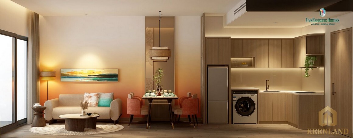 Phòng bếp dự án căn hộ Fives Seasons Homes Vũng Tàu