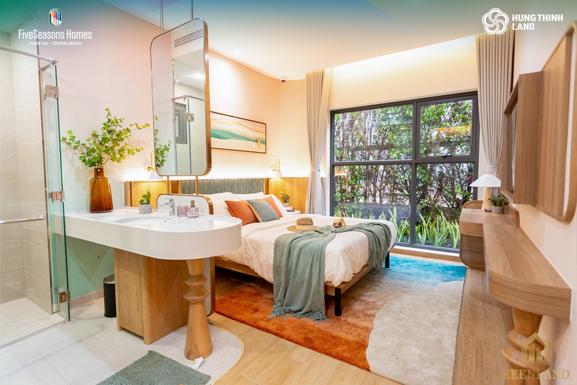 Phòng ngủ dự án căn hộ Fives Seasons Homes Vũng Tàu