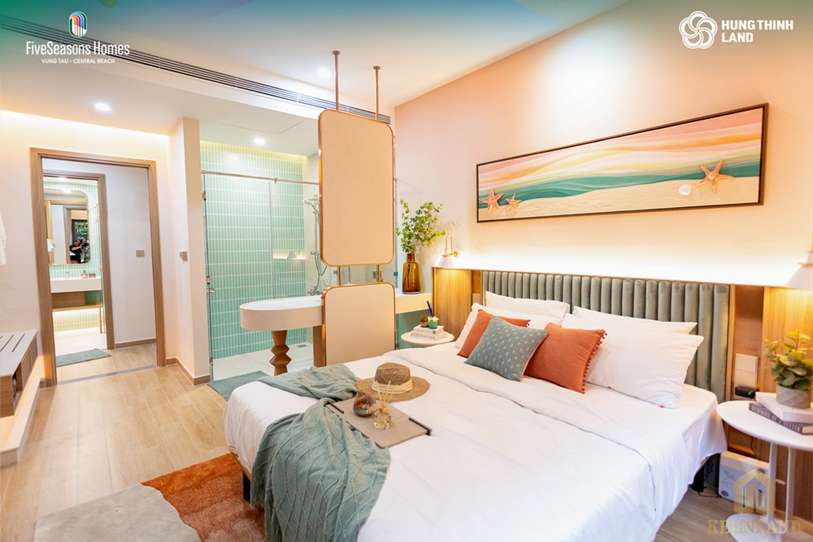 Phòng ngủ dự án căn hộ Fives Seasons Homes Vũng Tàu