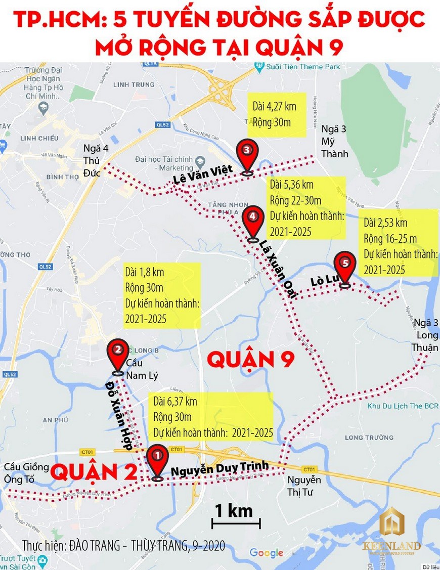 Quy hoạch mở rộng đường Lò Lu Quận 9