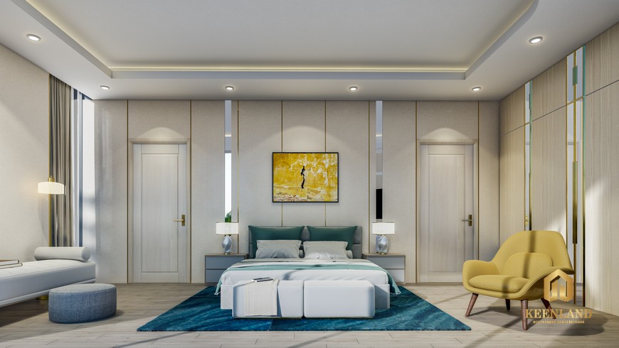 Phòng ngủ Detached Villa Venezia Beach Hồ Tràm