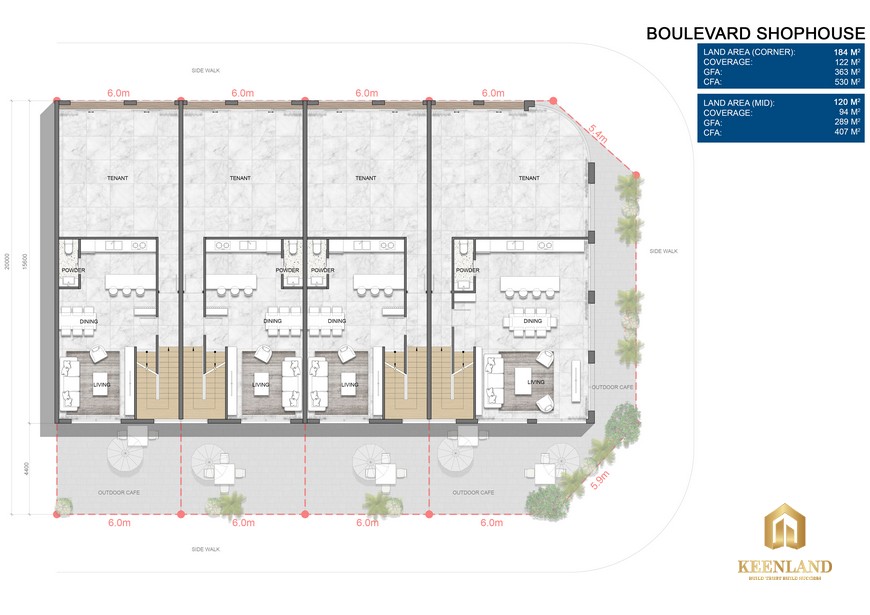 Thiết kế Boulevard Shophouse Venezia Beach Hồ Tràm