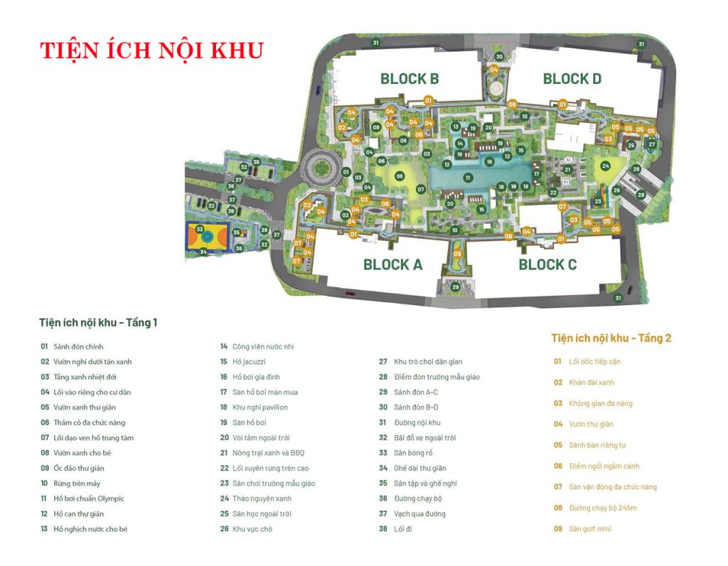 Tiện ích nội khu tại dự án Elysian Thủ Đức