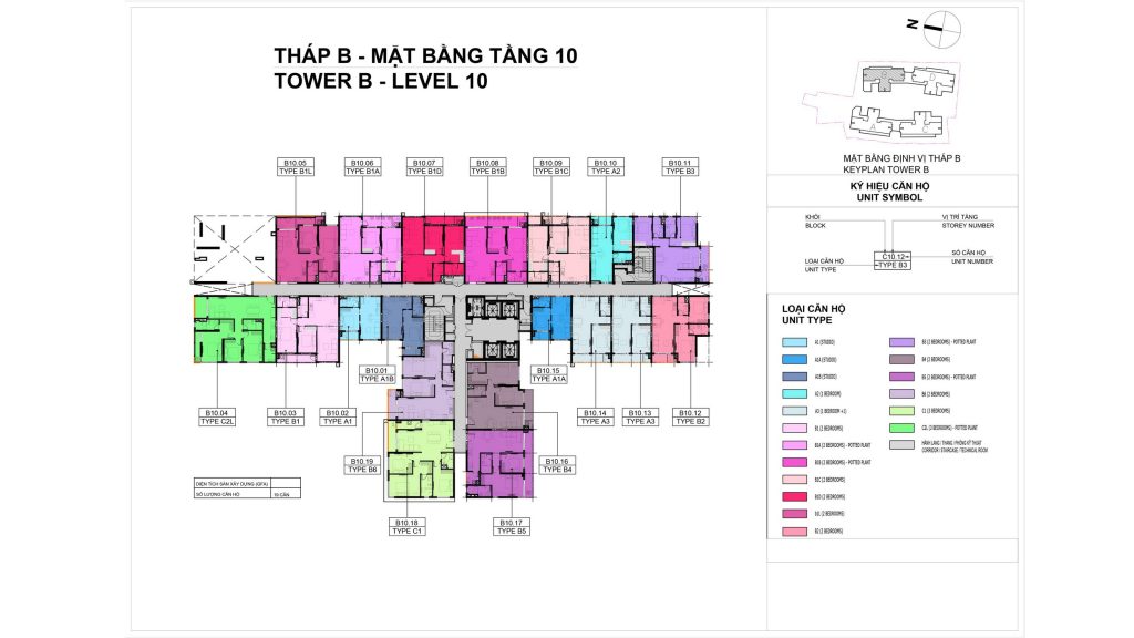 Mặt bằng tầng Elysian tháp B