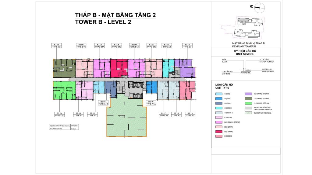 Mặt bằng tầng Elysian tháp B