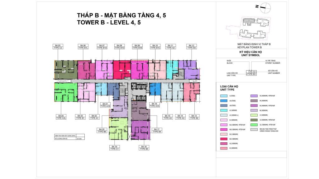 Mặt bằng tầng Elysian tháp B
