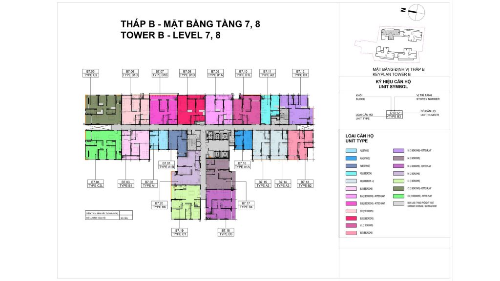 Mặt bằng tầng Elysian tháp B