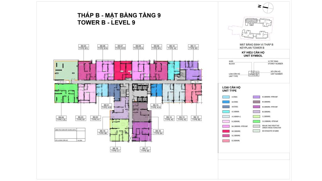 Mặt bằng tầng Elysian tháp B