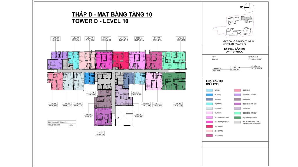 Mặt bằng tầng Elysian tháp D
