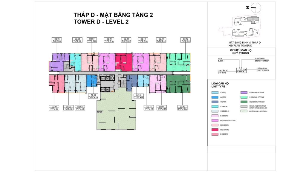 Mặt bằng tầng Elysian tháp D
