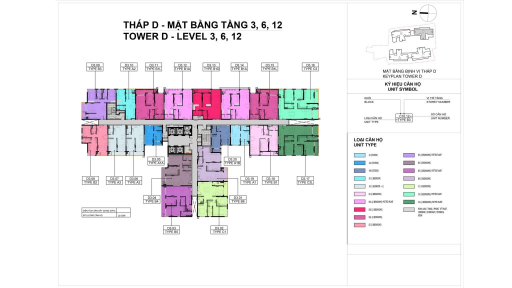 Mặt bằng tầng Elysian tháp D