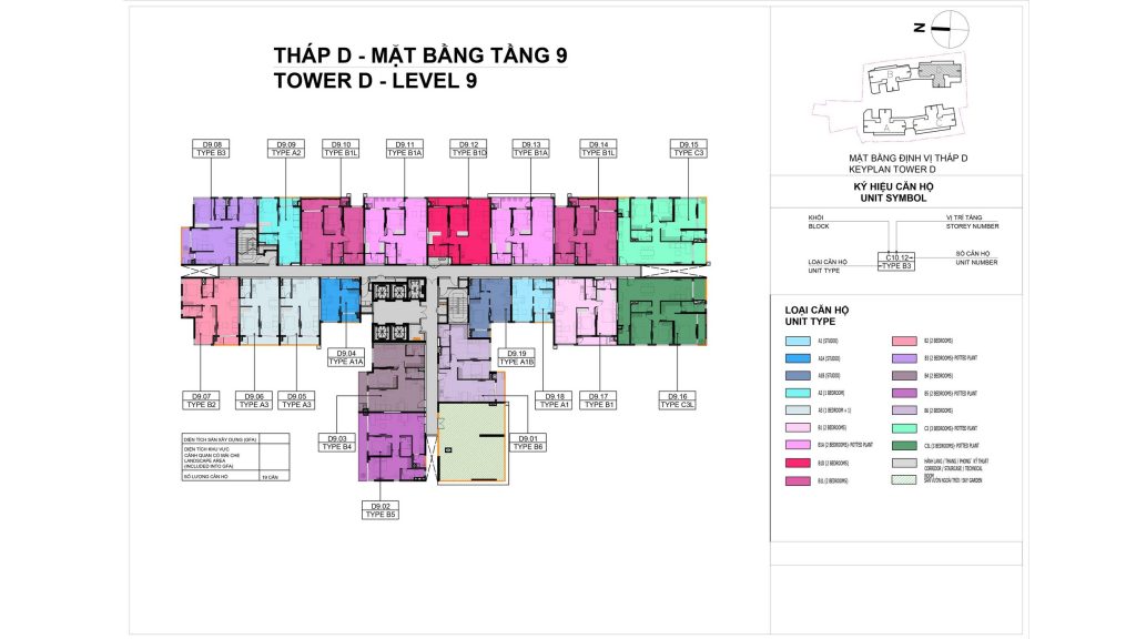 Mặt bằng tầng Elysian tháp D